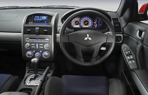 The interior of the sedan Mitsubishi 380, 2005-2008
